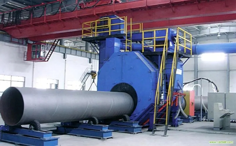 揭阳自动环保钢管内壁喷砂机