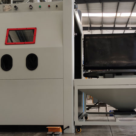 揭阳无尘喷砂机半自动模具喷砂机